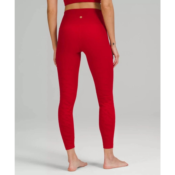 lululemon athletica Pants - Lululemon Red Tiger Lunar New Year limited edition Wunder Under HR Tight 25"
